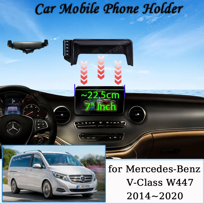 Für Mercedes-Benz V-Klasse W447 2014 ~ 2020 Bildschirm Auto Handy Halter GPS Halterung Schwerkraft unterstützung Auto Ständer Zubehör Image