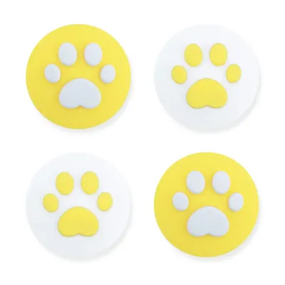 GeekShare 4 Stück Silikon-Katzenklaue Joy Con Daumengriffkappen, kompatibel mit Nintendo Image