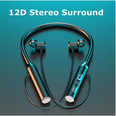 Drahtlose Kopfhörer Fone Bluetooth 5,0 Neckband Kopfhörer Silikon Hifi Stereo Sport Headset Halter Wasserdichte Magnetische Ohrhörer Image