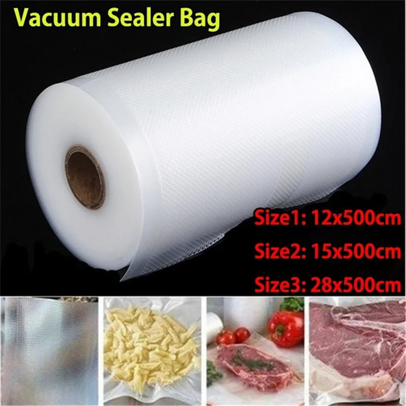 Sacs emballés sous vide de cuisine, scelleuse, sac économiseur d'aliments, rouleaux réutilisables, conservation des aliments frais, sac de rangement pour conserver la viande, organisateur de cuisine