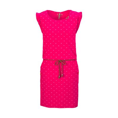 Sommerkleid "GS 42 WMN DRSS", Damen, Gr. 42, Normalgrößen, pink, Oberstoff: 95% Baumwolle, 5% Elasthan, G.I.G.A. DX BY KILLTEC, sportlich, Kleider, Sommerkleid, bequemes Material, All Over-Print, geflochtener Gürtel Image