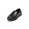 Loafer MARC O'POLO "aus verdeltem Rindleder", Damen, Gr. 38, blau (navy), Obermaterial: 100% Leder, unifarben, Schuhe