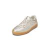 Sneaker MARC O'POLO "aus edlem Rindleder", Damen, Gr. 37, silber (light silber), Obermaterial: 100% Leder (Rind), unifarben, Schuhe Retrosneaker