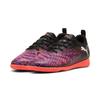 Hallenschuh PUMA "FUTURE 8 PLAY IT JR", Gr. 33, puma schwarz, puma weiß, glowing rot, Synthetik, sportlich, Schuhe