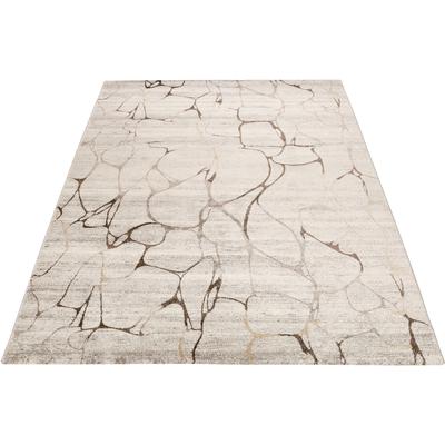 Teppich WECON HOME "Solo Fields", beige, B:133cm H:10mm L:200cm, Kunstfaser, Teppiche, Kurzflor, Wohnzimmer Image