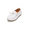 Mokassin MARC O'POLO "aus veredeltem Rindleder", Damen, Gr. 39, weiß (cloudy weiß), Obermaterial: 100% Leder (Rind), unifarben, Schuhe