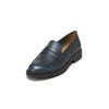 Loafer MARC O'POLO "aus weichem Rindleder", Damen, Gr. 38, blau (navy), Obermaterial: 100% Leder (Rind), unifarben, casual, Schuhe