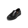 Loafer MARC O'POLO "aus verdeltem Rindleder", Damen, Gr. 38, schwarz, Obermaterial: 100% Leder, unifarben, Schuhe