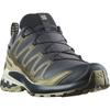 Trailrunningschuh SALOMON "XA PRO 3D V9 GORE-TEX", Gr. 42, india ink, olive night, aloe wash, Synthetik, Textil, sportlich, Schuhe, wasserdicht