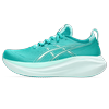 Laufschuh ASICS "GEL-NIMBUS 27", Gr. 38, blau (wave teal, illuminate mint), Textil, sportlich, Schuhe Plateausneaker Sneaker low Modernsneaker
