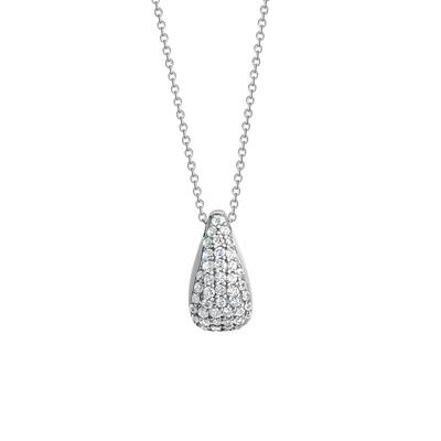 Kette mit Anhänger CELESTA, silber (silbergrau), Halsketten, Damen, 45,0cm, Silber 925 (Sterlingsilber), L: 45cm B: 10.0