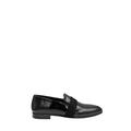 PHILIPPE LANG Loafer - Glossy Leather Moccasins In Black - Gr. 41 (EU) - in Schwarz - für Herren
