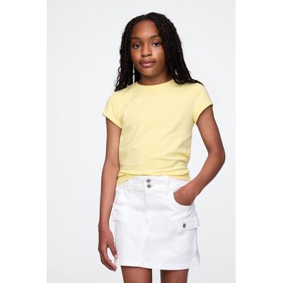 Gap Girls Yellow Short Sleeve Crew Neck T-Shirt (4-13yrs) - Yellow