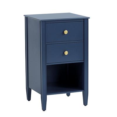 Sidney Small 2-Drawer Nightstand - Navy - Ballard Designs