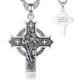 EUDORA Harmony Ball 925 Sterling Silver Saint Christopher Necklace for Women Men, St Christopher Cross Necklace St Christopher Pendant Saint Christopher Medal Protection Amulet Jewelry Gift, 24"
