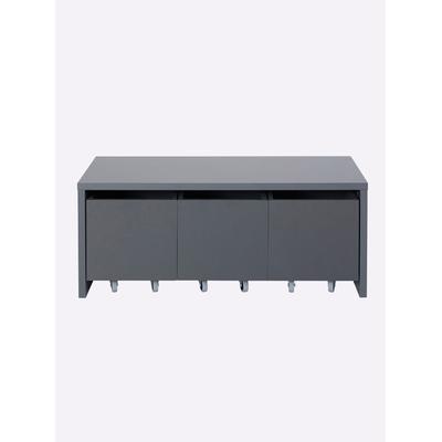 Bank HEINE HOME, grau (anthrazit), B:100cm H:40cm T:40cm, Holz, Spanplatte, Sitzbänke Image