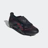 Fußballschuh ADIDAS PERFORMANCE "PREDATOR LEAGUE FOLD-OVER TONGUE FG/MG", Gr. 40, core schwarz, grau four, lucid rot, Synthetik, sportlich, Schuhe, für Rasenplätze