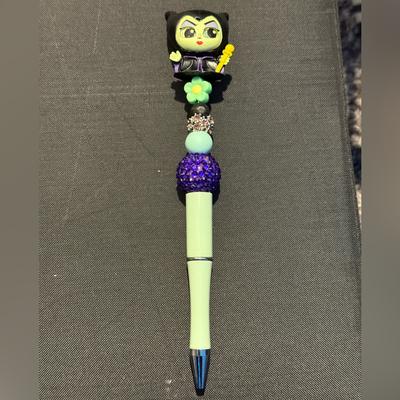 Disney Office | - Disney Doorable Handmade Maleficent (Sleeping Beauty) Pen | Color: Black/Blue/Red | Size: Os