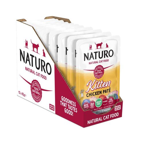 36 x 85g Kitten - Chicken Paté Naturo Wet Cat Food