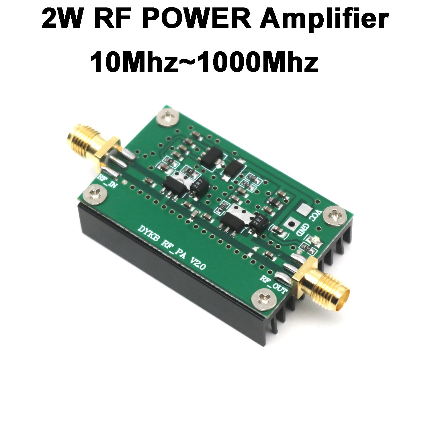 10-1000 Mhz 2 W RF Power Verstärker Breitband für Radio 433 Mhz HF VHF UHF FM Sender Walkie Talkie LORA Helium Miner 868 Mhz Image