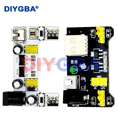 MB102 Breadboard-Stromversorgungsmodul / MB102 weißes Breadboard-dediziertes Leistungsmodul 2-Wege Image