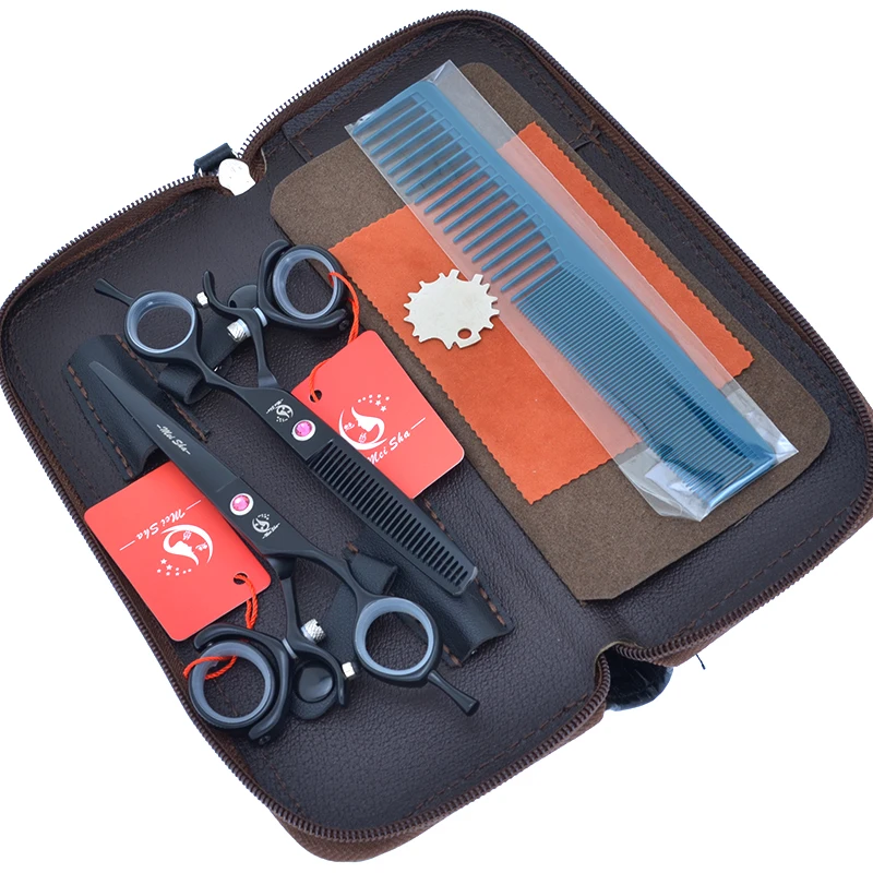 6,0-Zoll-Haarschere aus japanischem Stahl, um 360 Grad drehbar, Friseurschere, Stylist-Effilierschere, Haarschneidemaschine A0121A Image