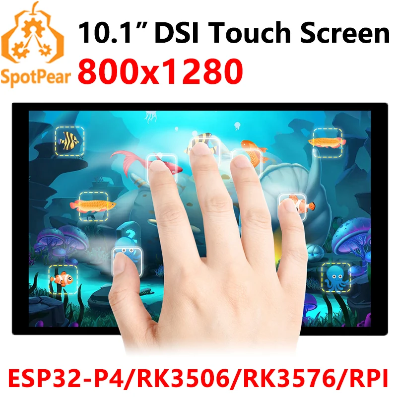Raspberry Pi 10,1 Zoll DSI MIPI LCD TouchScreen Display 10,1 Zoll 800x1280 für Luckfox Lyra RK3506/ESP32-P4/Luckfox Omni3576 Image