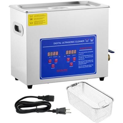 Mophorn - 6L Professioneller Ultraschallreiniger, Digitaler Timer & Heizung, Edelstahl, 40kHz, für