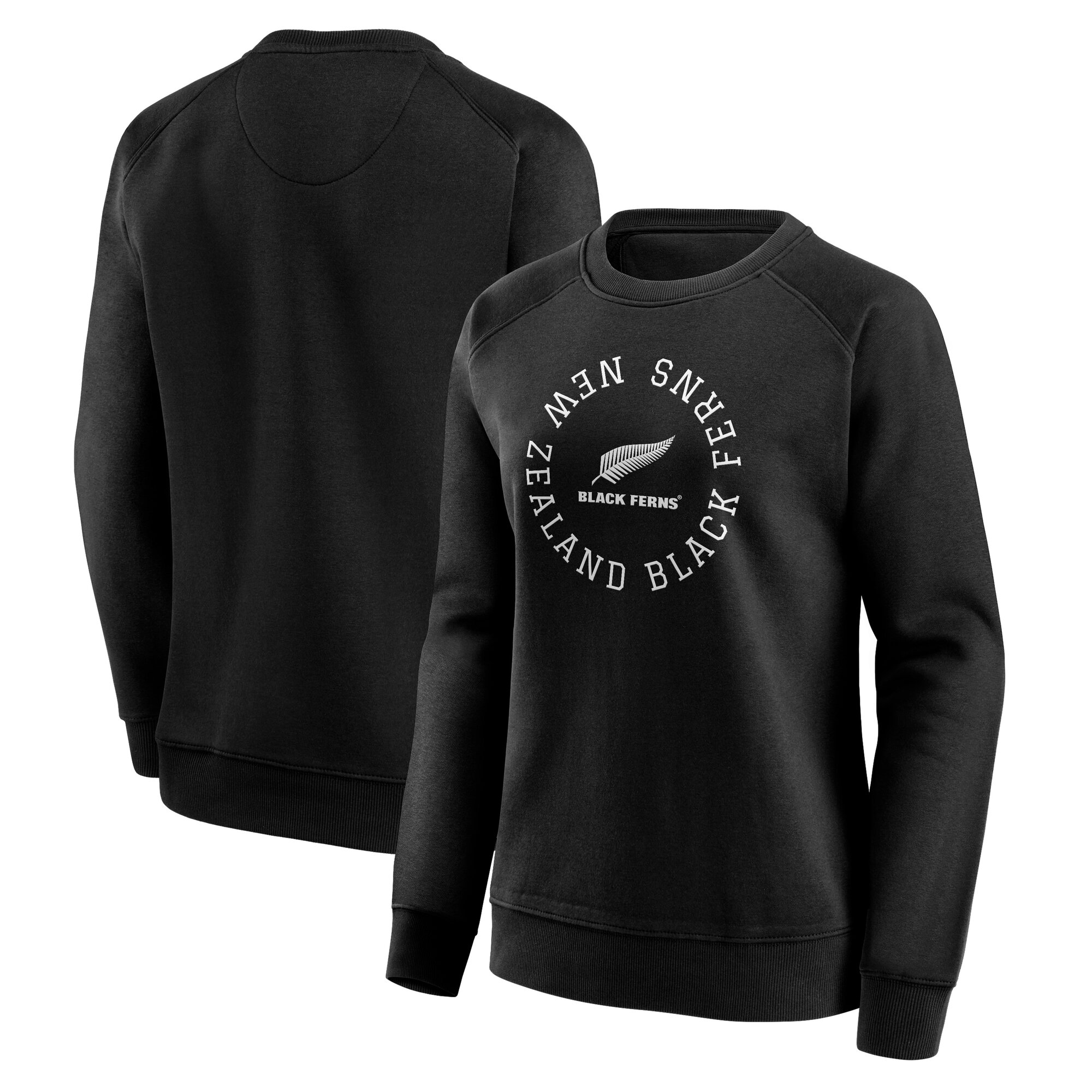 Black Ferns Loop Logo Grafik Crew Sweatshirt - Schwarz - Damen Image