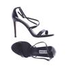 Steve Madden Damen Sandale, Gr. 39, schwarz, Kunstleder