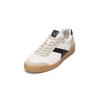 Sneaker MARC O'POLO "aus edlem Rindleder", Herren, Gr. 40, weiß (weiß, schwarz), Obermaterial: 100% Leder (Rind), unifarben, casual, Schuhe