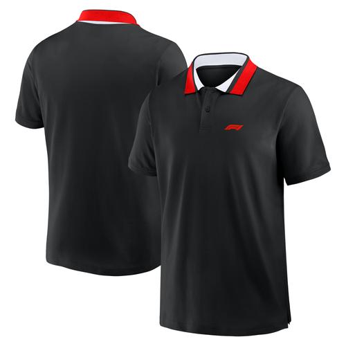 Polo piqué à liseré Formula 1 Essentials - Rouge Fiery - Homme Taille: L