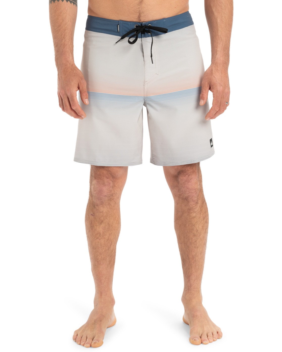 Boardshorts QUIKSILVER "Surfsilk Straight Leg 18", Herren, Gr. 30S, wind chime connect, 88% Polyester, 12% Elasthan, Hosen Image