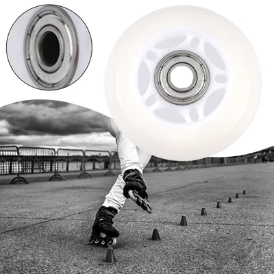 1pc Outdoor Inline Hockey Skate Wheels With Bearing Glitter Wheels Sliding Roller Skating-Shoes