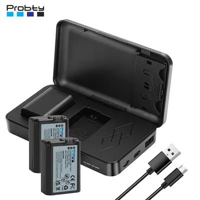 NP-FW50 Replacement Battery +Charger Case for Sony Alpha A6000 A6400 A6500 A6300 A6100 ZV-E10 A7