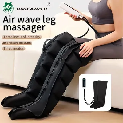 Air Pressure Leg Massager Foot Massage Boots Kneading Squeeze Deep Relaxation Calf With Remote