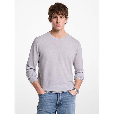 Michael Kors Linen and Cotton Sweater Silver M