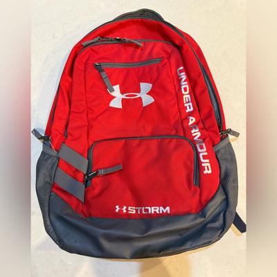 Under Armour Bags | Under Armour Backpack Travel Bag Unisex | Color: Gray/Red | Size: Os
