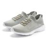 Sneaker LASCANA, Damen, Gr. 35, grau (hellgrau), Obermaterial: 100% Textilmaterial. Futter: 100% Textilmaterial. Decksohle: 100% Textilmaterial. Laufsohle: 100% Synthetik, unifarben, Glitzer, feminin, Schuhe Slip-on-Sneaker, mit modischer...