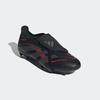 Fußballschuh ADIDAS PERFORMANCE "PREDATOR LEAGUE FOLD-OVER TONGUE FG/MG", Gr. 46, core schwarz, grau four, lucid rot, Synthetik, sportlich, Schuhe