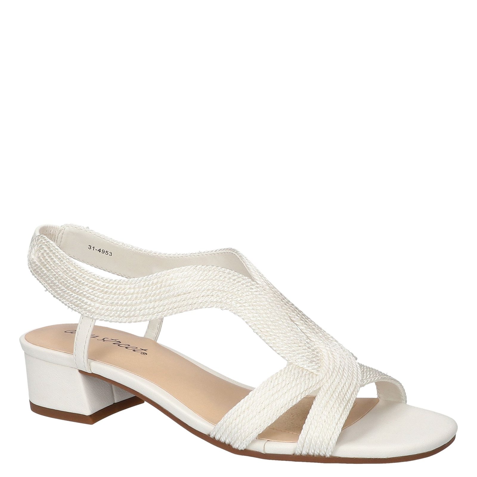 Easy Street Festival - Womens 8.5 White Sandal W2