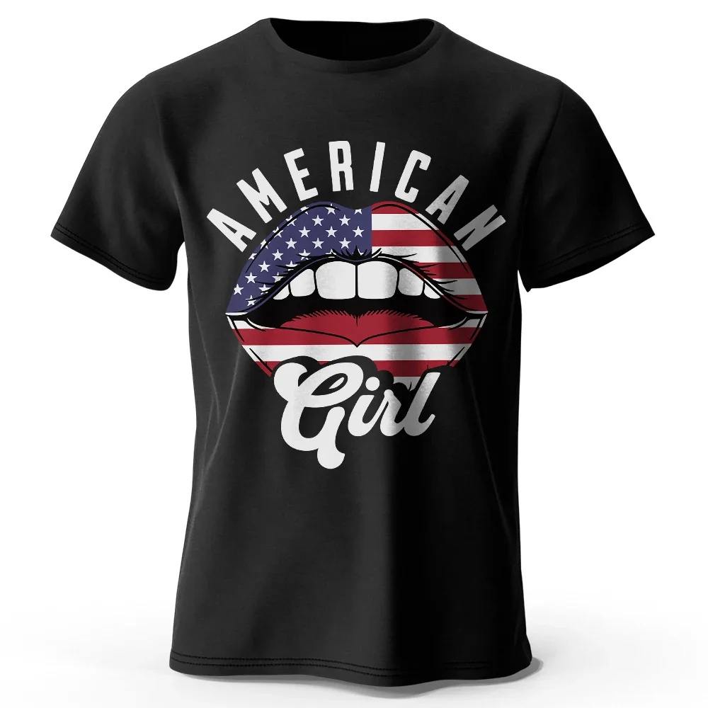 Amerikanisches bedrucktes T-Shirt für Herren, 100 % Baumwolle, übergroß, lässig, Grafik-T-Shirts für Männer und Frauen, Sommer-Tops Image