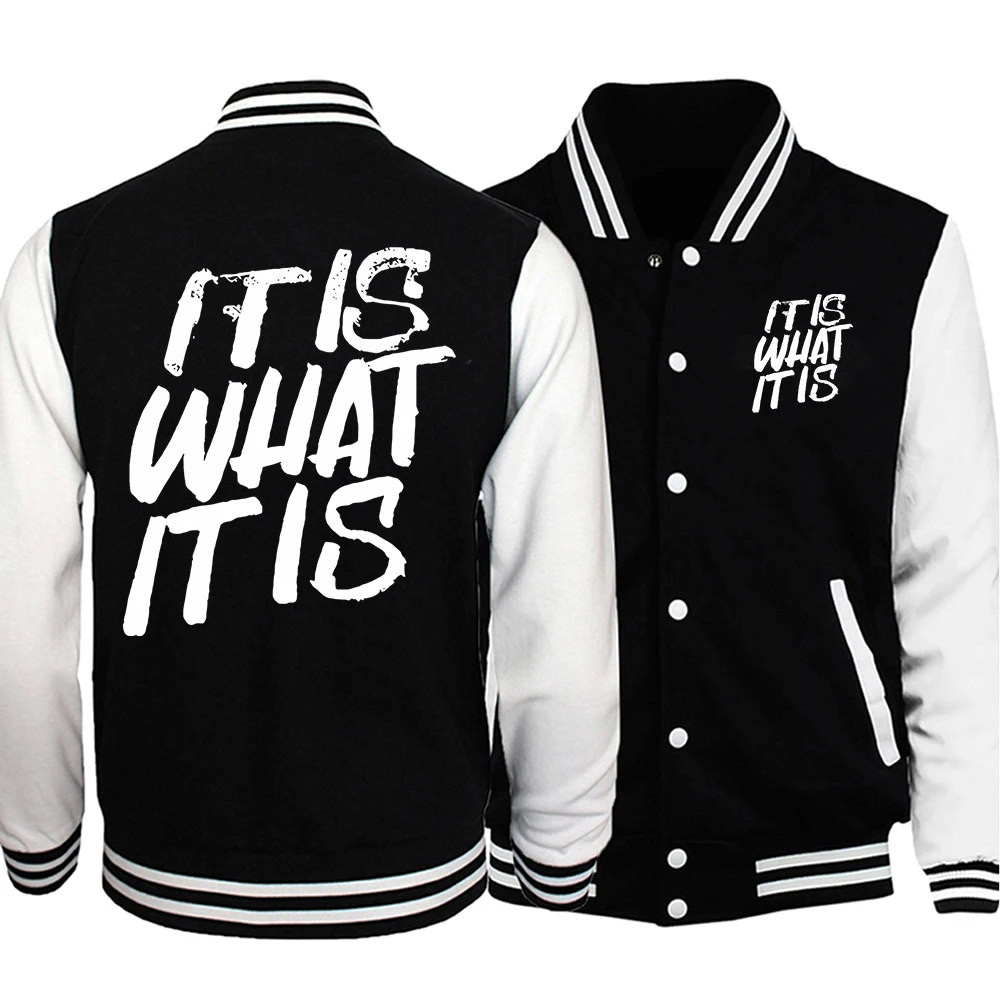 Itis was itis Mann Baseball Uniformen Hip Hop Punk-Stil Jacken lässig S-5Xl High Street High Street Motion Tops