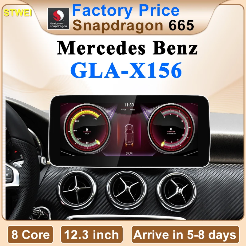 STWEI Fabrik Preis 8Core Auto Stereo Bluetooth GPS Navi Android Intelligente Multimedia AUTO Carplay Für Mercedes Benz GLA X156 Image