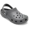 Clog CROCS "Classic Clog K", Kinder, Gr. 24, grau, Croslite, unifarben, sportlich, Schuhe, Hausschuh, Schlappen, Sandale mit Fersenriemen