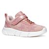 Sneaker GEOX "J ARIL GIRL", Kinder, Gr. 29, rosa, Textil, Synthetik, Glitzer, modisch, Schuhe, Knitwear Sneaker, Klettschuh mit glitzerndem Klettriegel