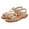 Sandale LASCANA "Sommerschuh", Damen, Gr. 36, beige, Obermaterial: 100% Rindsleder. Futter: 100% Textilmaterial. Decksohle: 100% Textilmaterial. Laufsohle: 100% Synthetik, unifarben, modisch, Schuhe, aus hochwertigem Leder, Sandalette, Sommerschuh