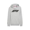 Hoodie PUMA "F1 ESS Motorsport Hoodie mit Logo Herren", Herren, Gr. L, grau (light gray heather), Obermaterial: 51% Baumwolle, 49% Polyester; Kapuzenfutter: 40% Polyester, 60% Baumwolle; Rippe: 38% Polyester, 58% Baumwolle, 4% Elasthan, normal,...