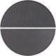 Wiltec - Set 2x Piastra in ghisa rigata, forma a mezza luna, 46,7 x 22,8 x 1,5 cm, griglia in ghisa