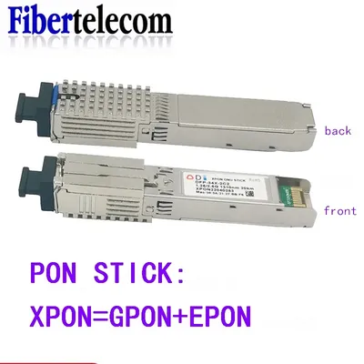 PON STICK EPON GPON XPON SFP ONU Stick With MAC SC Connector DDM pon module HGU 1490/1330nm PPPoE